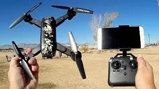 Обзор и тест-драйв складного дрона DM IN107S 720p HD FPV