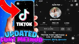 ОБНОВЛЕННЫЙ метод создания имени пользователя для шрифта TikTok! (Любое имя пользователя БЕСПЛАТН...