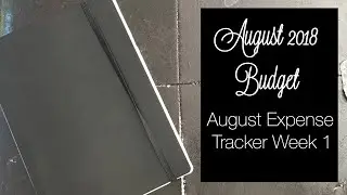 Week 1 Expense Tracker Check In | August 2018 Budget