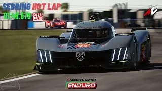 Assetto Corsa HotLap | SEBRING | Peugeot 9x8 LMH | 01:48.679
