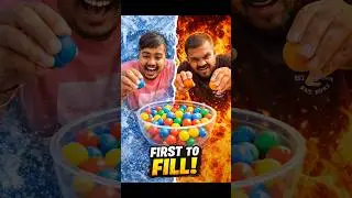 Luck Ya Skill? 🤔 Ping Pong Ball Water Bowl Challenge | B2 Battle #desichallenge #viral #unique #2026