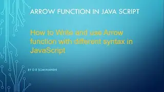 Arrow Functions in JavaScript