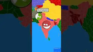 Что, если Индия и Индонезия поменяются местами?#countryball#countryballanimation#geography