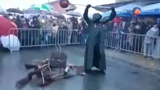 Hexen auftritt der W'oidperchten von Hauzenberg 30.12.2017