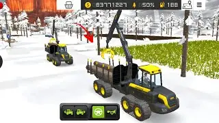 Winter Season ! Farming Simulator 18 How To Cut Trees - Timelapse #fs18