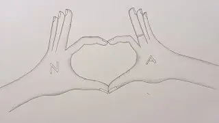 Simple Couple hands  #drawing #art #sketch#trending #minivlog 