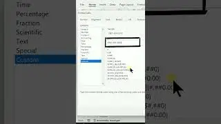 Excel Custom Formatting