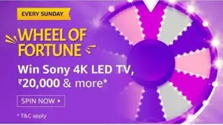 Amazon Wheel Of Fortune Quiz Answer &ndash; Win Exciting Prize ( Every Sunday )