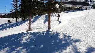 Brock snowboard Breck 21 Gets air + wipeout