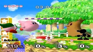 Super Smash Bros Melee (GCN) Adventure Mode - Mr Game and Watch