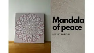 Pink DOT Mndala Art tutorial step by step | Easy DotArt for Beginners #pinkmandala #artforbeginners
