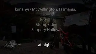 kunanyi MTB night ride down Stump Side