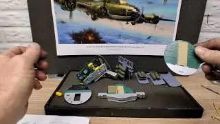 HK Models B-17 1/32 Memphis Belle update #8 bomb bay area painted and other components 