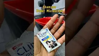 Let's check shampoo under microscope #shorts #microscope #shampoo #micro #science #biology