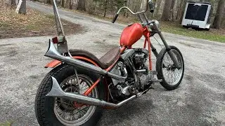 FOR SALE April 2024.  1968 survivors chopper.  Shovelhead.