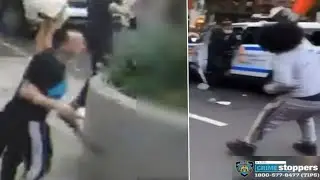 Videos show NYPD officers attacked during George Floyd protests
