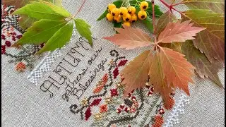 Finished work Autumn #Sampler/Autumn #sampler by Stoney Creek #335 #StoneyCreek