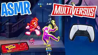 ASMR Gaming 😴 MultiVersus The Joker! Relaxing Gum Chewing 🎮🎧 Controller Sounds + Whispering 💤