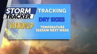 Tracking dry skies, warming trend early next week