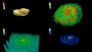 Binary Neutron Star Merger (Density, Gravitational Waves, Entropy, Ejecta)