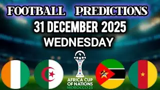 Golden Goal Tips Wednesday 31 December 2025 | Betting Predictions | Football Tips Over/Under & BTTS