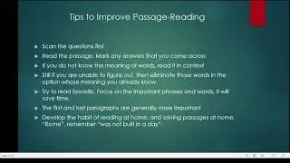 Reading Comprehension for competitive exams