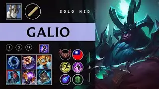 Galio Mid vs Hwei - TW Grandmaster Patch 26.02