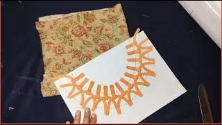 Sewing a Stylish Round Neck with Dori Loops | Easy Round Neckline Stitching