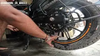 CHAIN CLEANING LUBRICATION | SCRAM440 | ROYAL ENFILED | #HIMALAYAN #chainlube  #SCRAM440 #viral 