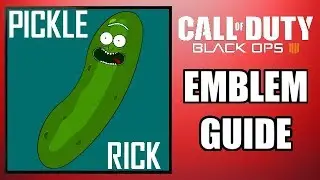 COD: Black Ops 4 - PICKLE RICK! - Emblem Guide (Rick & Morty!)