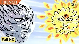 Le Vent et le Soleil : Apprendre le Français avec sous-titres - Histoire pour enfants 