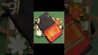 Rakshana Attires 🪷  Kovilpattu checks . Cotton Silk gold weaving border with contrast gold blouse 🪷