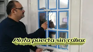 Pintar puerta de tambor sin rallar Con Mini rodillo industrial