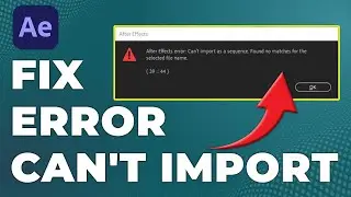 How To Fix After Effects Error 