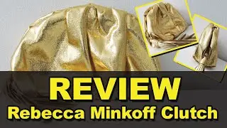Rebecca Minkoff Gold Ruched Clutch Review・Mompreneur Life ❤️ Vlog