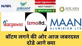 izmo limited/Jubilant Agri and Consumer /Macpower CNC Machines & OTHERSआज जबरदस्त दोडे आगे भी Q2