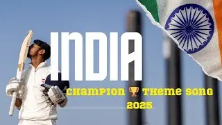 | India Team theme song | Champion Trophy 2025 anthem