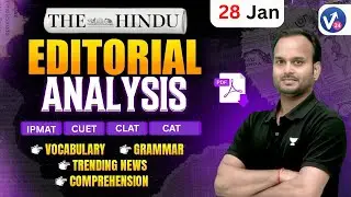 The Hindu Editorial Analysis | 28 Jan 2026 | The Hindu Vocab, Reading, Grammar | by Sanjeev Sir