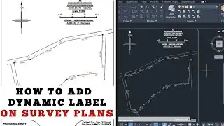 AUTOMATIC BEARING AND DISTANCES || setup and autolabel boundary lines using #autocad
