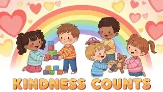 Kindness Counts 💛😊 | Kids Learning Song | Manners, Empathy & Friendship