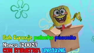 BOB ESPONJA peluche nanco peque&ntilde;o (2002) con etiquetas!! UNBOXING