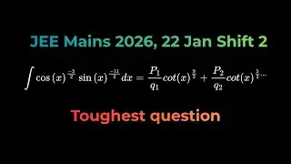 Toughest question of JEE Mains 2026, Jan 22 Shift 1