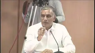 Press Conference at MCRHRD II Trs I Minister Harish rao