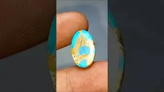 AB376 🆕️Pirus Persia biru urat emas mantap,harga pas Rp 180 Ribu w,a+6285792493877,dim 18x11x6 mm