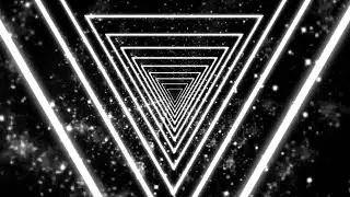 Futuristic White Triangle Tunnel Animation 4K | Shape Glowing Background Video | Free No Copyright