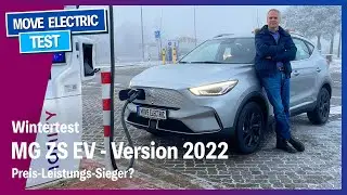 Wintertest - MG ZS EV Facelift 2022 - Autobahn-Reichweite und Verbrauch - Preis-Leistungssieger?