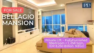 [DIJUAL] The Bellagio Mansion 3BR 258sqm With Private Lift Fully Furnished