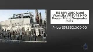 115 MW 2010 Used Wartsila W18V46 HFO Power Plant Generator Sets | India