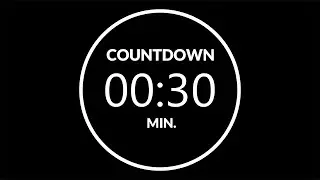 30 Second Countdown Timer ⏱️ | 4K Timer with Alarm