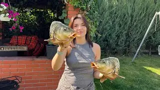 &ldquo;Traditional Fish Soup (Uxa) Cooked Outdoors in the Garden&rdquo;